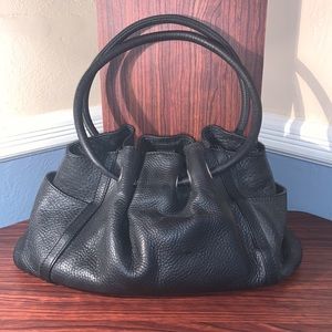 Cole Haan Black Pebble Leather Handbag